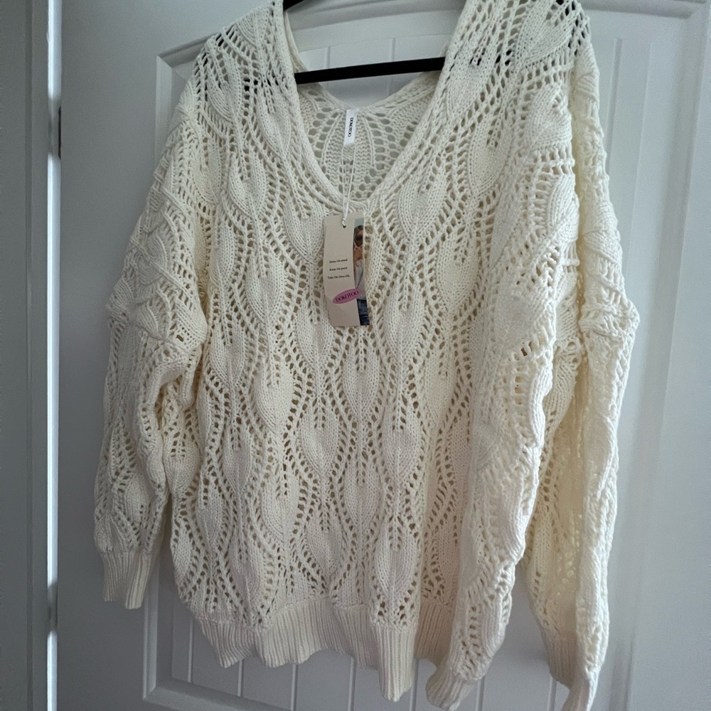 Cozy Cream Knit Sweater